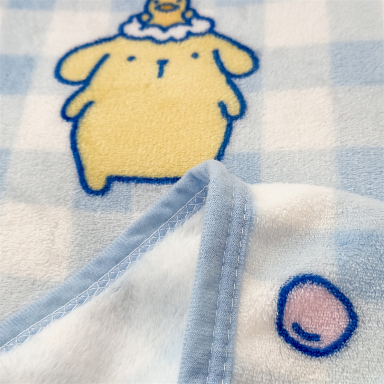 91家纺网 家纺一手货源 找家纺 花满路 2025新款亲肤舒适三丽鸥儿童毯毛毯毯子 蓝格布丁狗