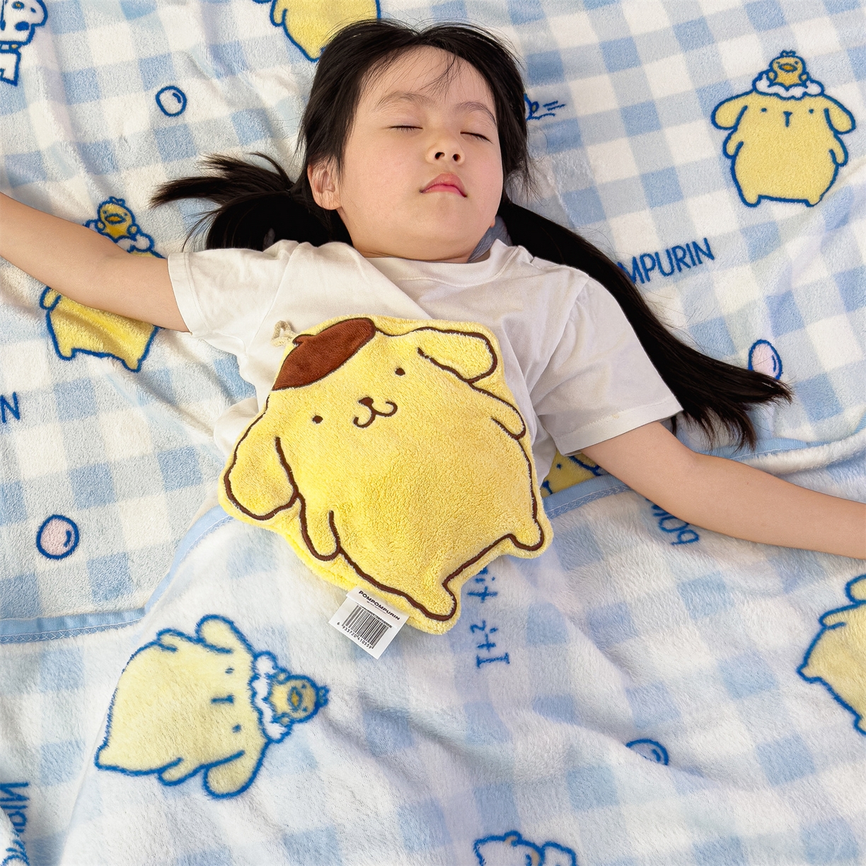 91家纺网 家纺一手货源 找家纺 花满路 2025新款亲肤舒适三丽鸥儿童毯毛毯毯子 蓝格布丁狗