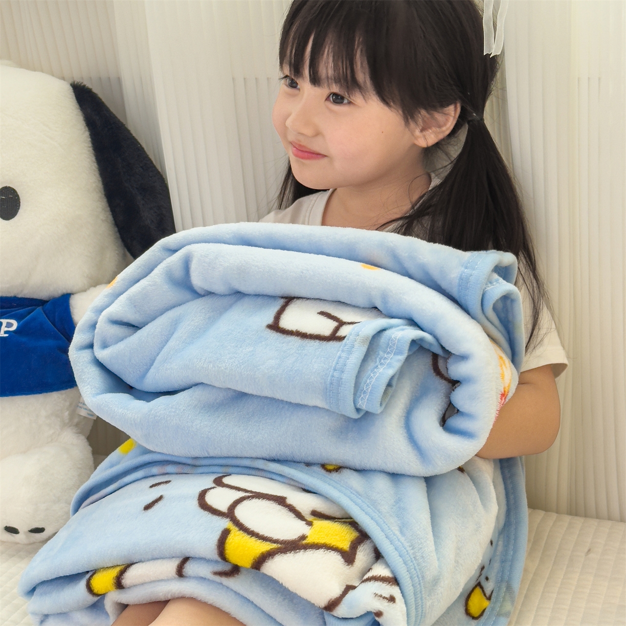 91家纺网 家纺一手货源 找家纺 花满路 2025新款亲肤舒适三丽鸥儿童毯毛毯毯子 萌萌卡帕狗