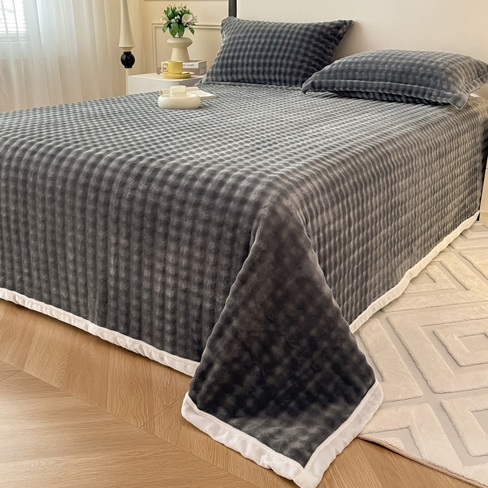 91家纺网 家纺一手货源 找家纺 （总）宅部落 2025新款加厚牛奶绒泡泡绒单床单床单单品床单单件