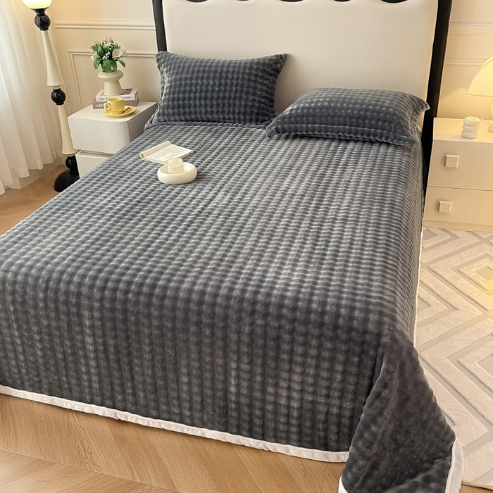 91家纺网 家纺一手货源 找家纺 （总）宅部落 2025新款加厚牛奶绒泡泡绒单床单床单单品床单单件