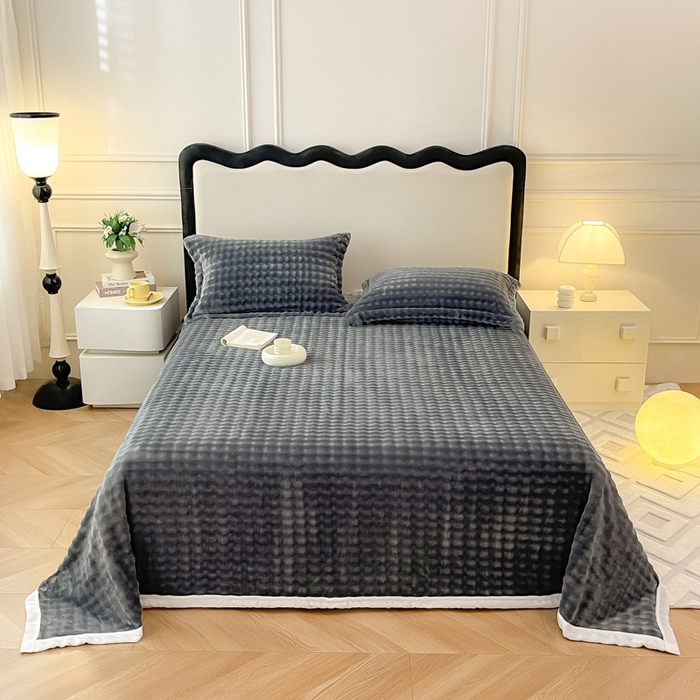 91家纺网 家纺一手货源 找家纺 （总）宅部落 2025新款加厚牛奶绒泡泡绒单床单床单单品床单单件