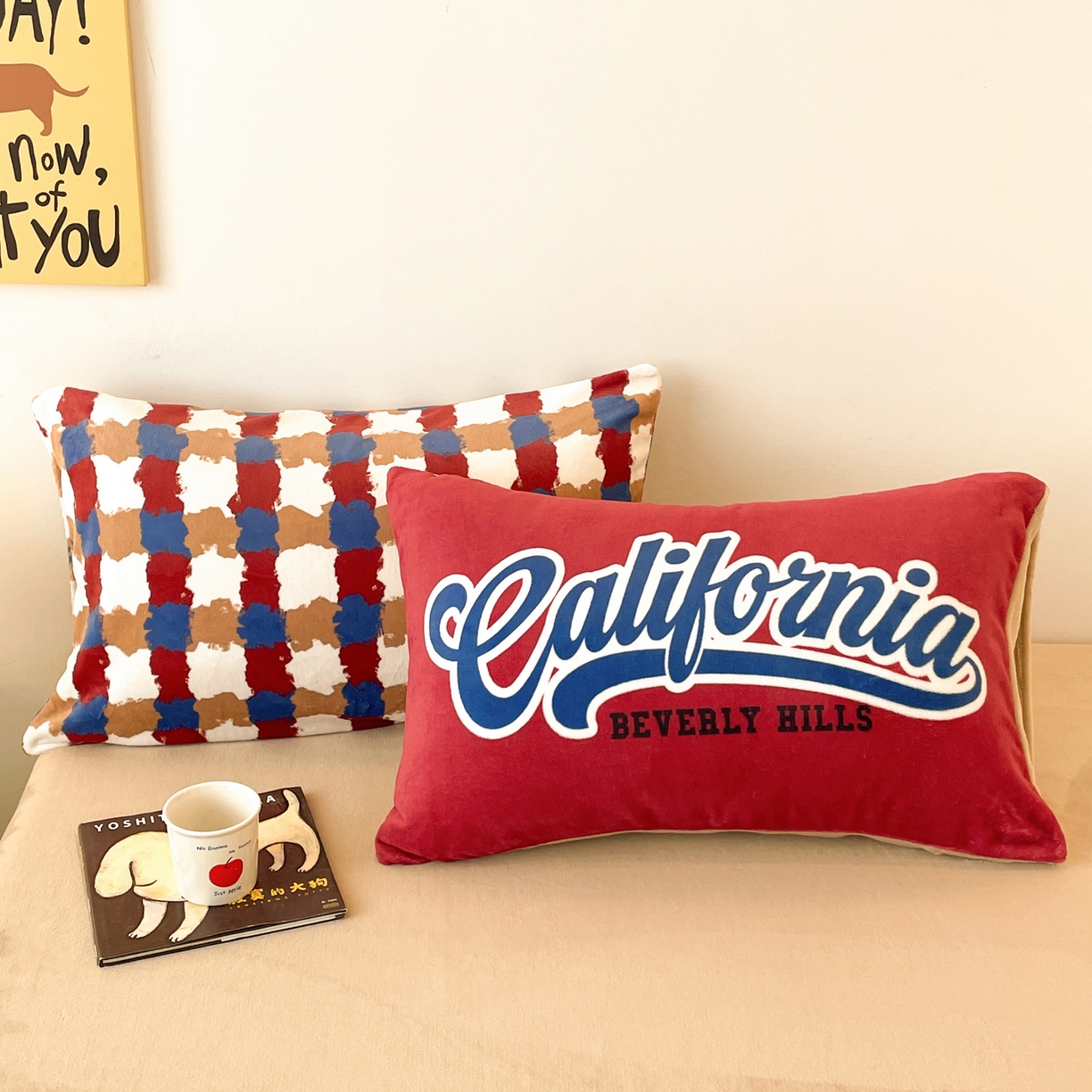 91家纺网 家纺一手货源 找家纺 如一 2025新款美式复古风数码织标牛奶绒四件套 复古红