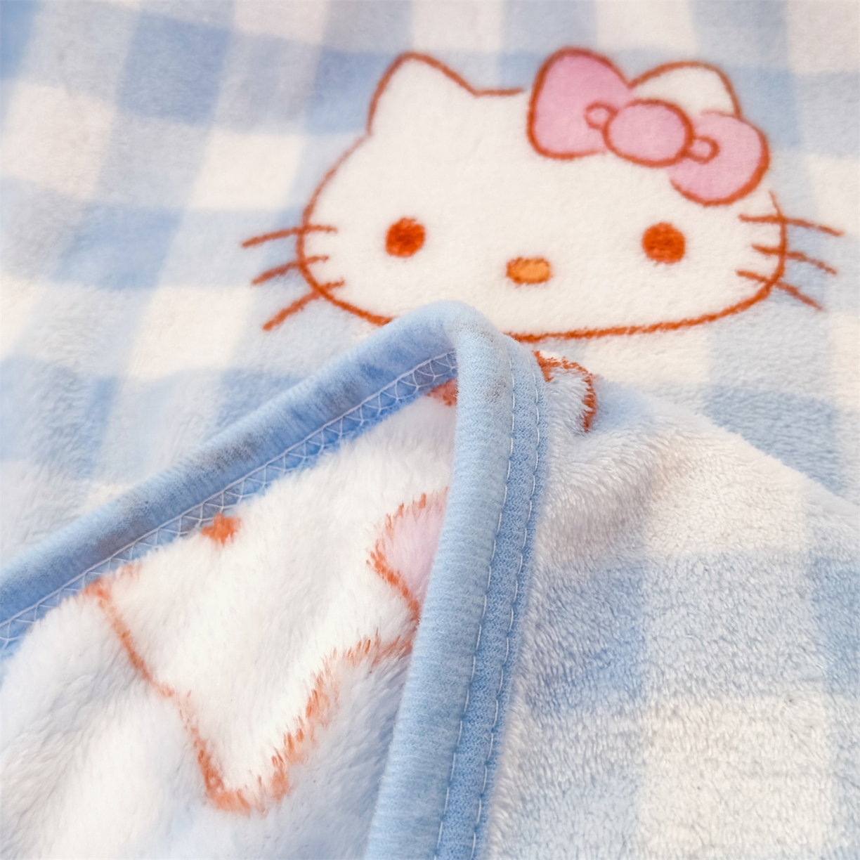 91家纺网 家纺一手货源 找家纺 花满路 2025新款亲肤舒适三丽鸥儿童毯毛毯毯子 糖果kt