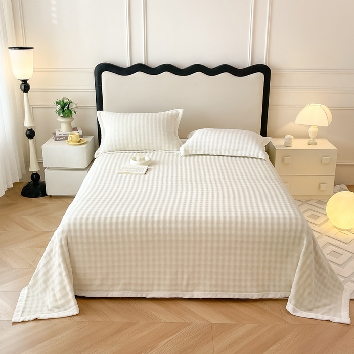 宅部落 2025新款加厚牛奶绒泡泡绒单床单床单单品床单单件 优雅白