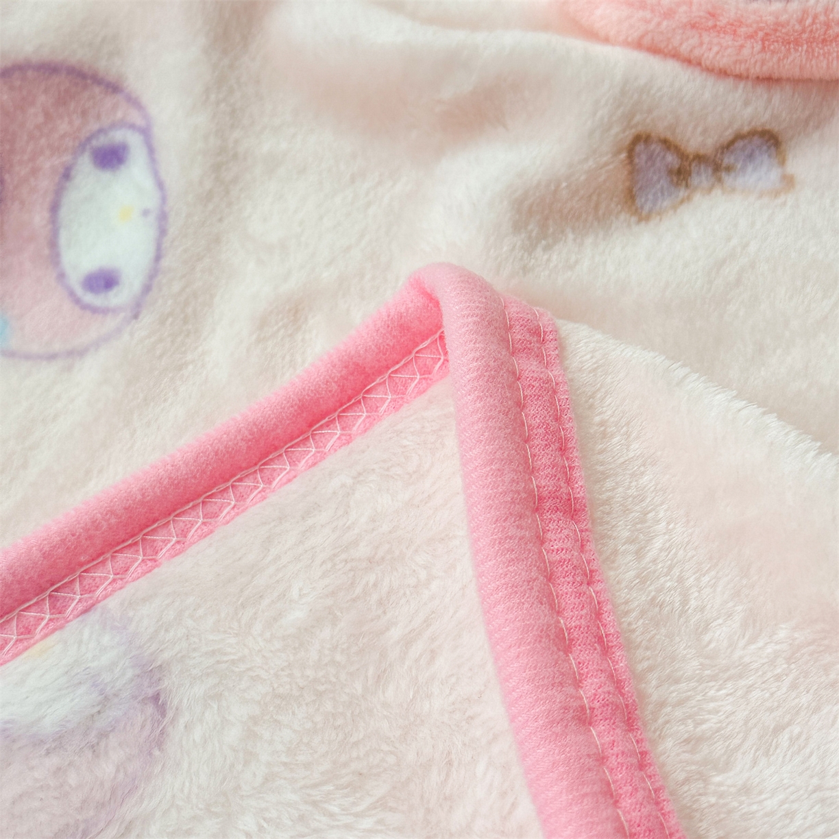 91家纺网 家纺一手货源 找家纺 花满路 2025新款亲肤舒适三丽鸥儿童毯毛毯毯子 甜筒美乐蒂