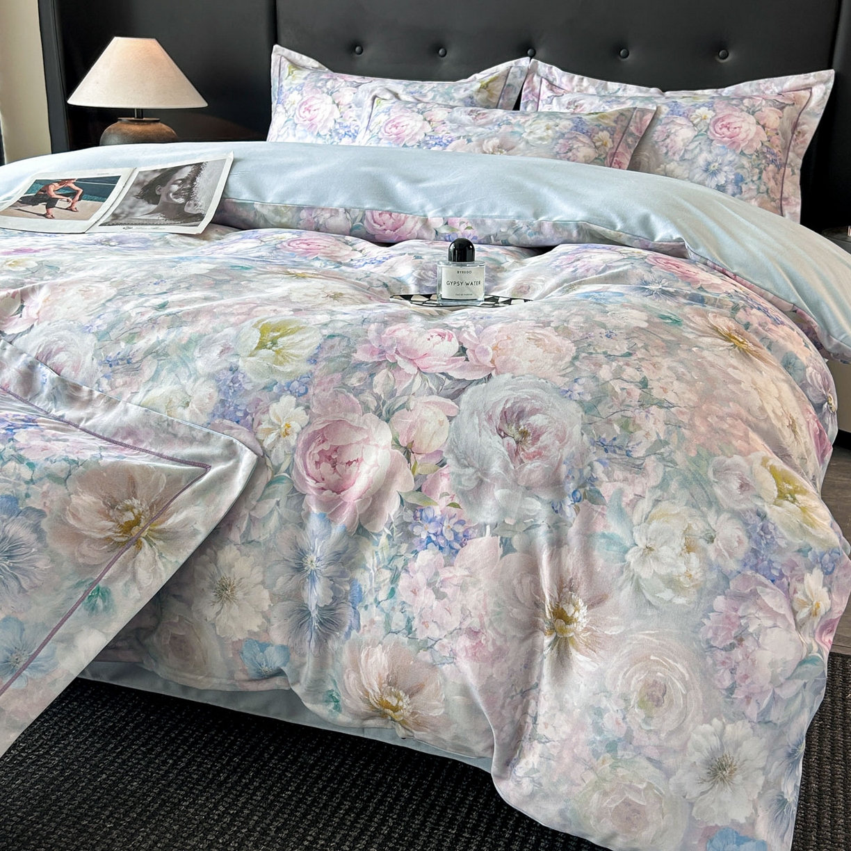 91家纺网 家纺一手货源 找家纺 （总）玉海棠家纺 2025新款数码印花加厚全棉磨毛四件套