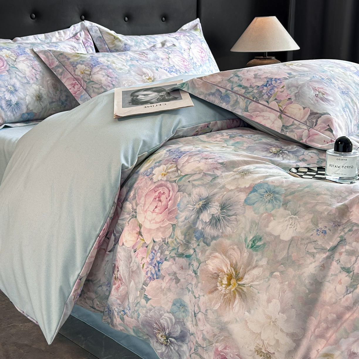 91家纺网 家纺一手货源 找家纺 （总）玉海棠家纺 2025新款数码印花加厚全棉磨毛四件套