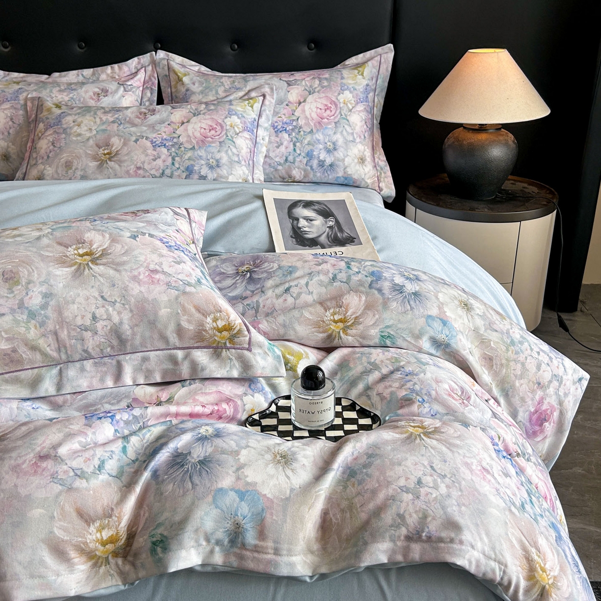 91家纺网 家纺一手货源 找家纺 （总）玉海棠家纺 2025新款数码印花加厚全棉磨毛四件套