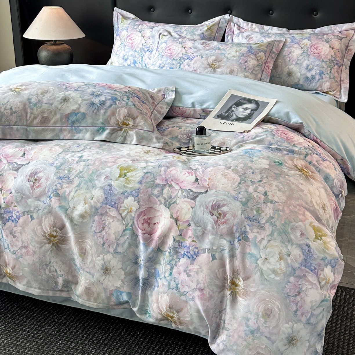 91家纺网 家纺一手货源 找家纺 （总）玉海棠家纺 2025新款数码印花加厚全棉磨毛四件套