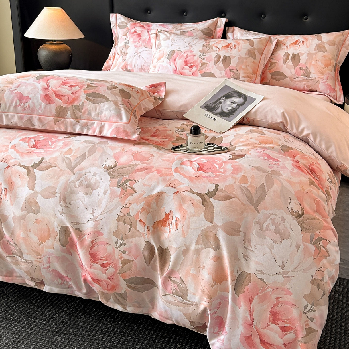 91家纺网 家纺一手货源 找家纺 （总）玉海棠家纺 2025新款数码印花加厚全棉磨毛四件套