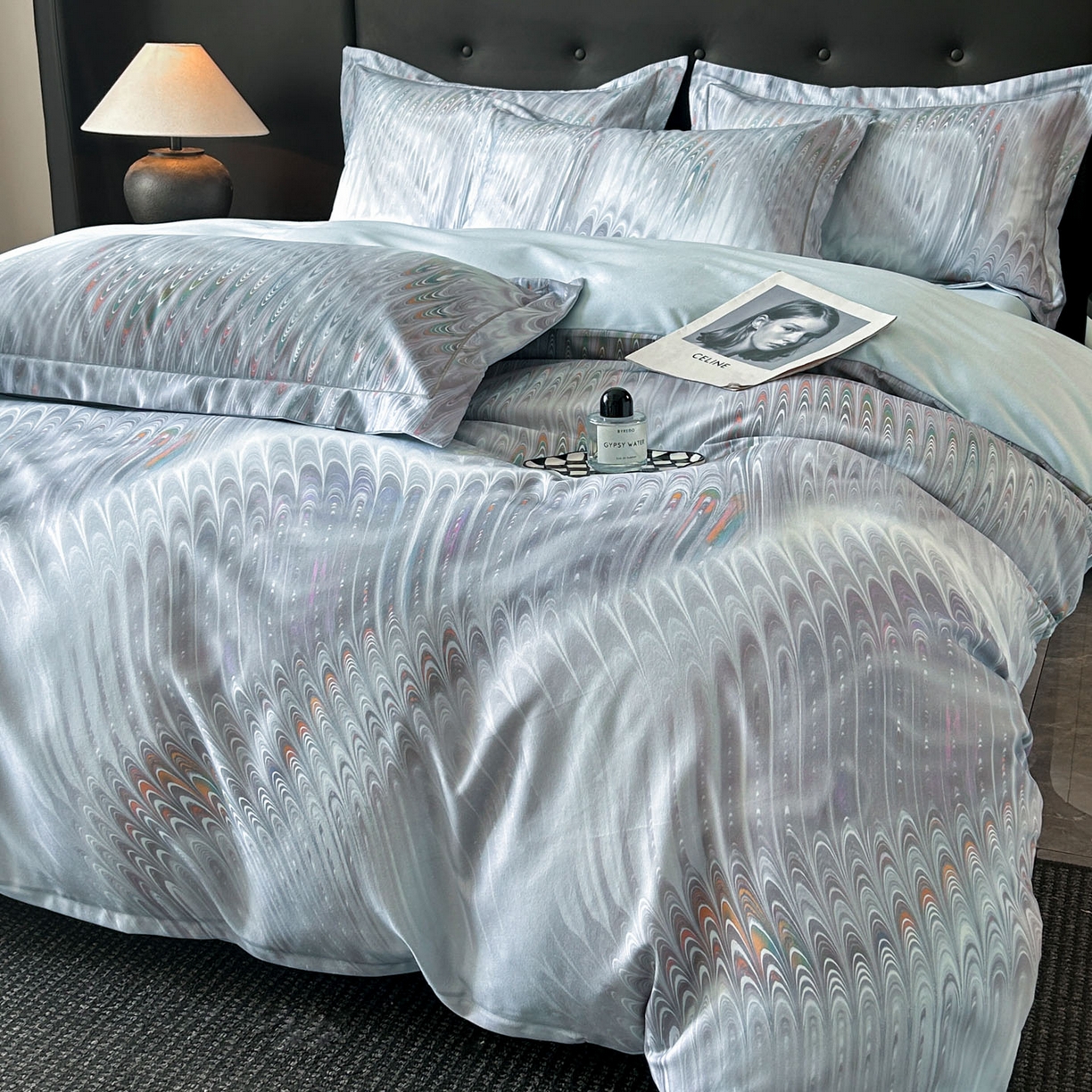 91家纺网 家纺一手货源 找家纺 （总）玉海棠家纺 2025新款数码印花加厚全棉磨毛四件套