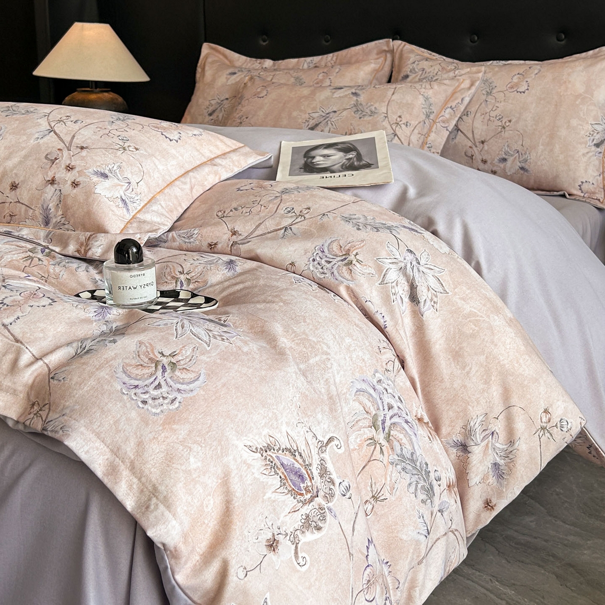 91家纺网 家纺一手货源 找家纺 玉海棠家纺 2025新款数码印花加厚全棉磨毛四件套 拉奥孔之藤