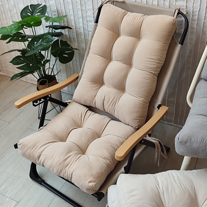 91家纺网 家纺一手货源 找家纺 （总）李帅家居 2025新款连体坐垫躺椅垫长垫子沙滩椅垫月亮椅垫子摇椅垫抱枕