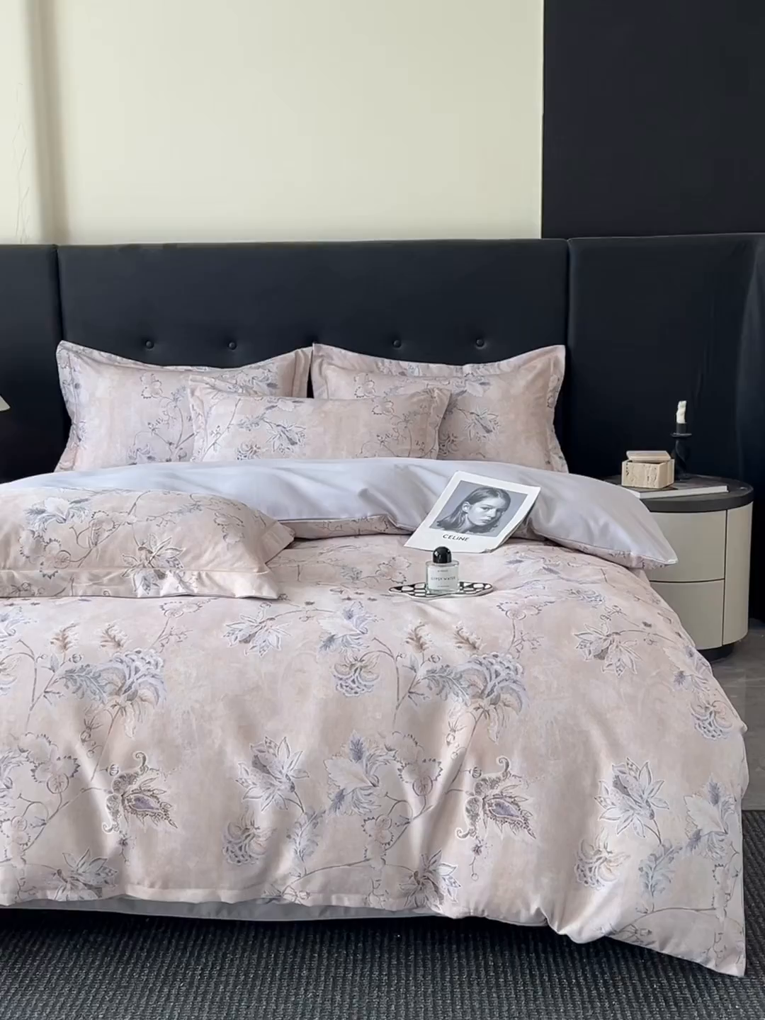 91家纺网 家纺一手货源 找家纺 玉海棠家纺 2025新款数码印花加厚全棉磨毛四件套 拉奥孔之藤