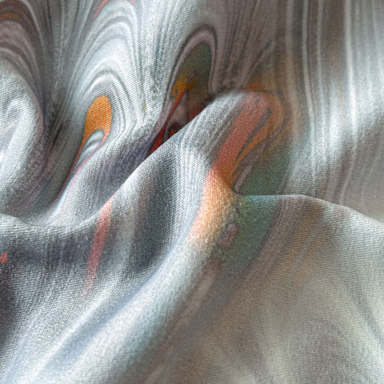 91家纺网 家纺一手货源 找家纺 玉海棠家纺 2025新款数码印花加厚全棉磨毛四件套 翎羽秘境