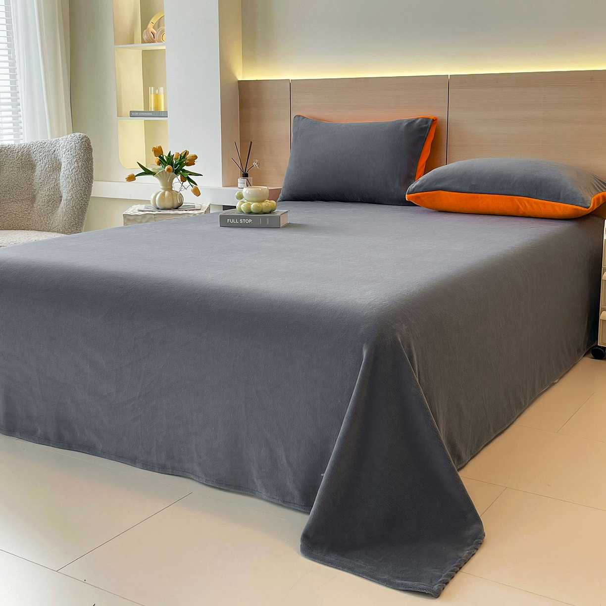 91家纺网 家纺一手货源 找家纺 （总）小懒猪 2025年新款220克A类牛奶绒单床单