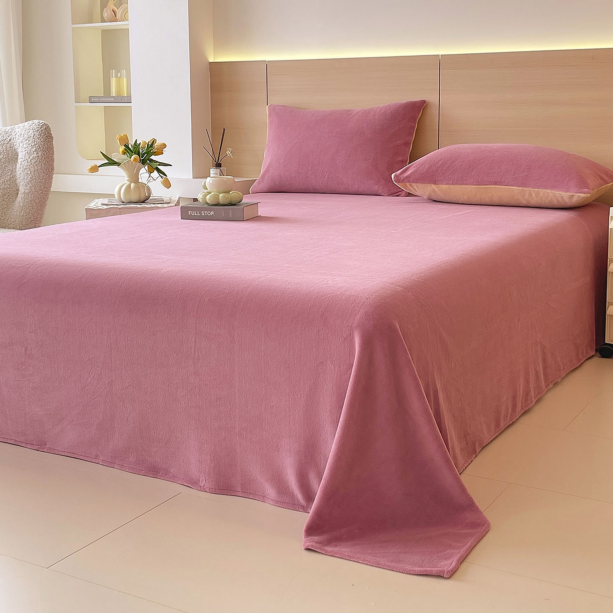 91家纺网 家纺一手货源 找家纺 （总）小懒猪 2025年新款220克A类牛奶绒单床单