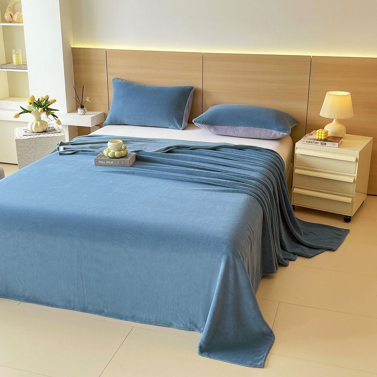 91家纺网 家纺一手货源 找家纺 （总）小懒猪 2025年新款220克A类牛奶绒单床单