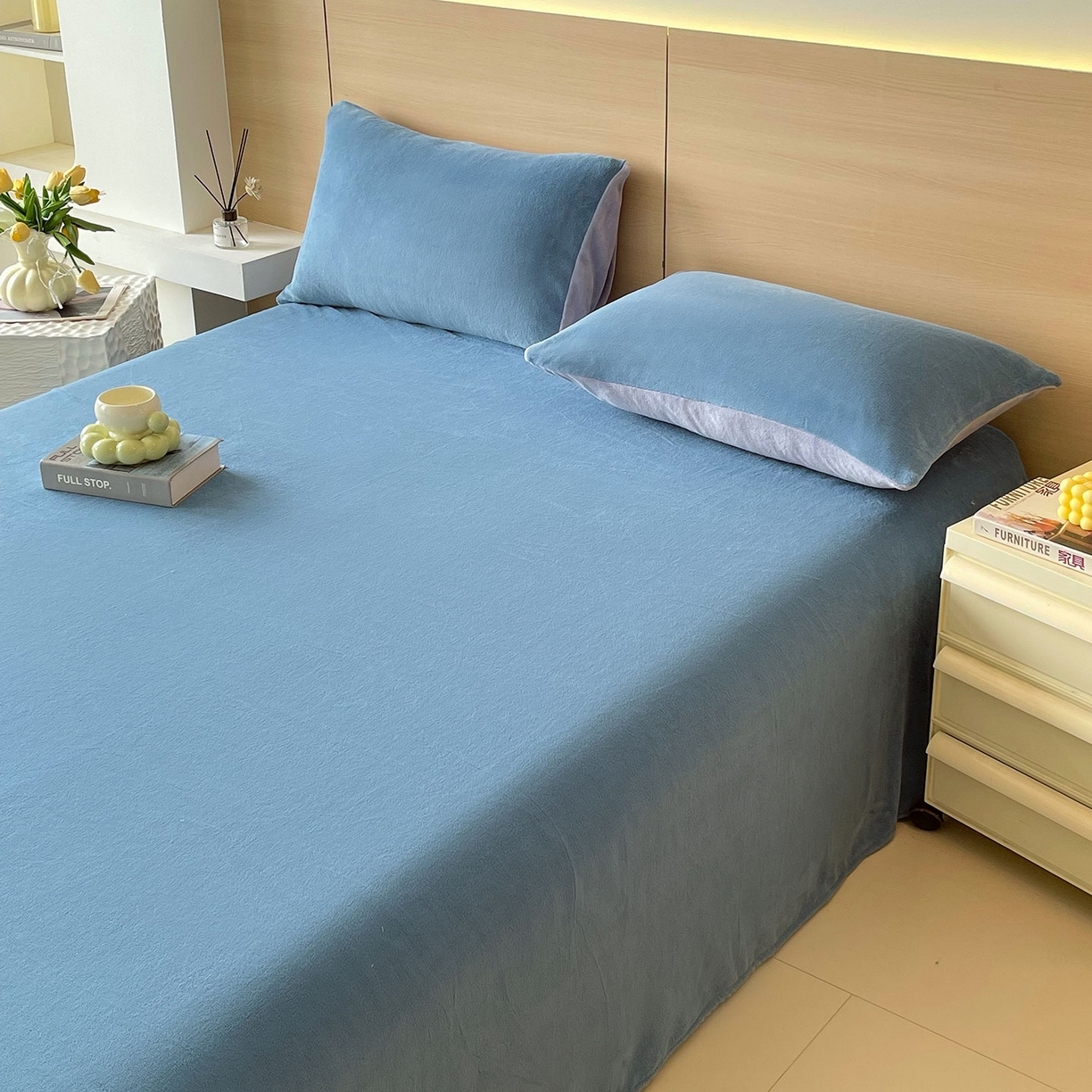 91家纺网 家纺一手货源 找家纺 （总）小懒猪 2025年新款220克A类牛奶绒单床单