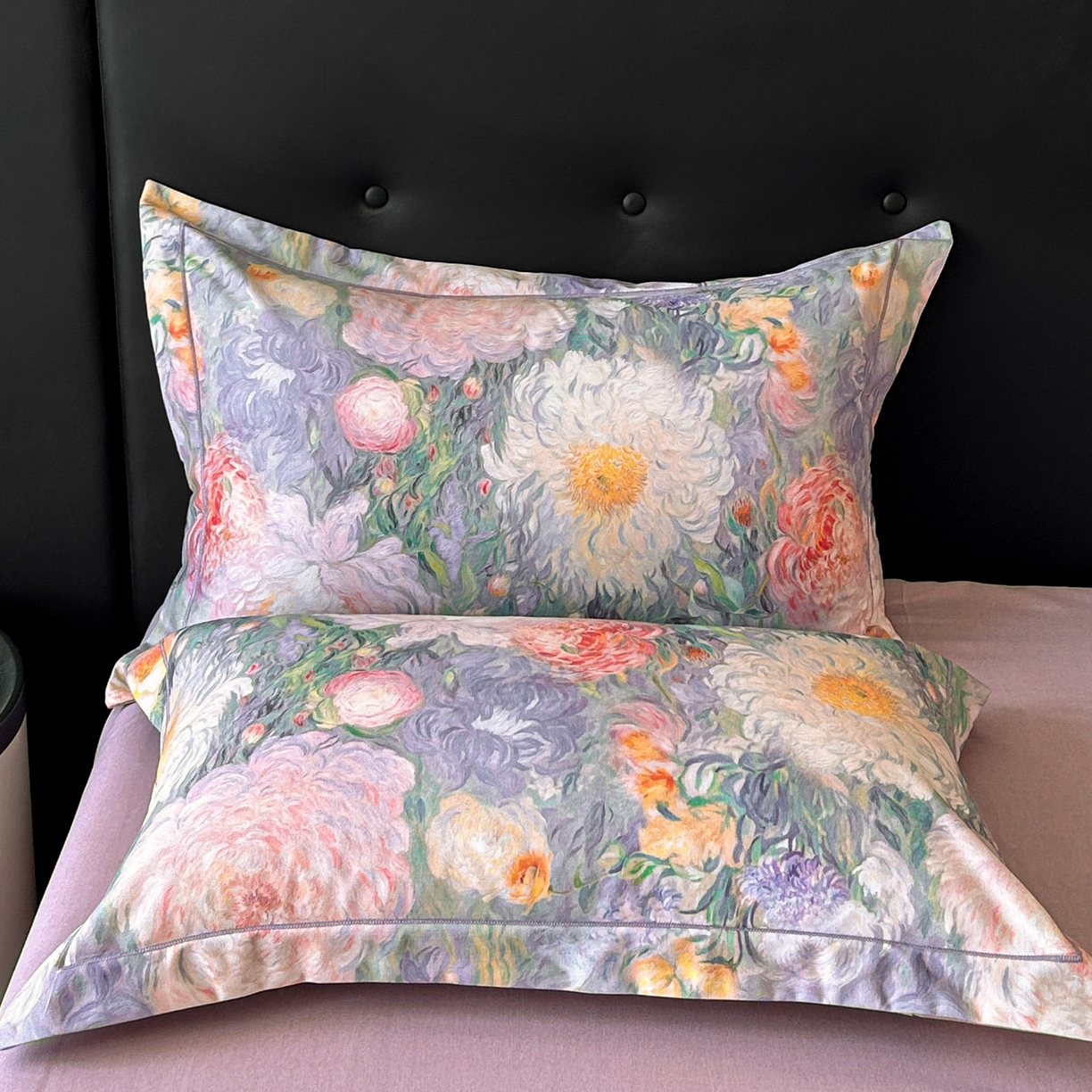 91家纺网 家纺一手货源 找家纺 玉海棠家纺 2025新款数码印花加厚全棉磨毛四件套 鎏金梦境