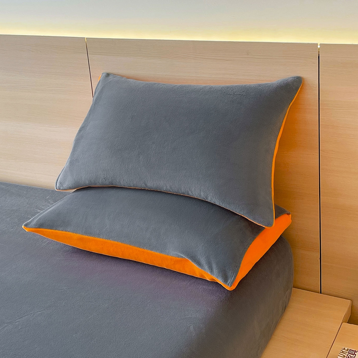 91家纺网 家纺一手货源 找家纺 小懒猪 2025年新款220克A类牛奶绒单床笠 钛灰