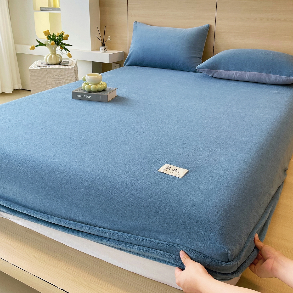 91家纺网 家纺一手货源 找家纺 小懒猪 2023夏秋季ins风小红书同款卡通小清新13372全棉AB版学生三件套学生季上下铺床单款套件 班尼狗