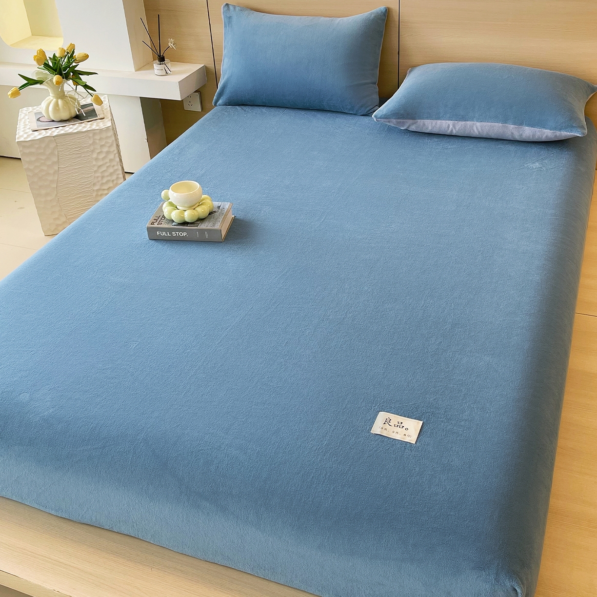 91家纺网 家纺一手货源 找家纺 （总）小懒猪 2025年新款220克A类牛奶绒单床笠