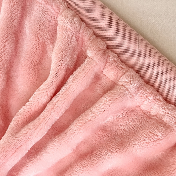 91家纺网 家纺一手货源 找家纺 宅部落 2025新款加厚牛奶绒泡泡绒单床笠床笠单品床笠单件 优雅粉