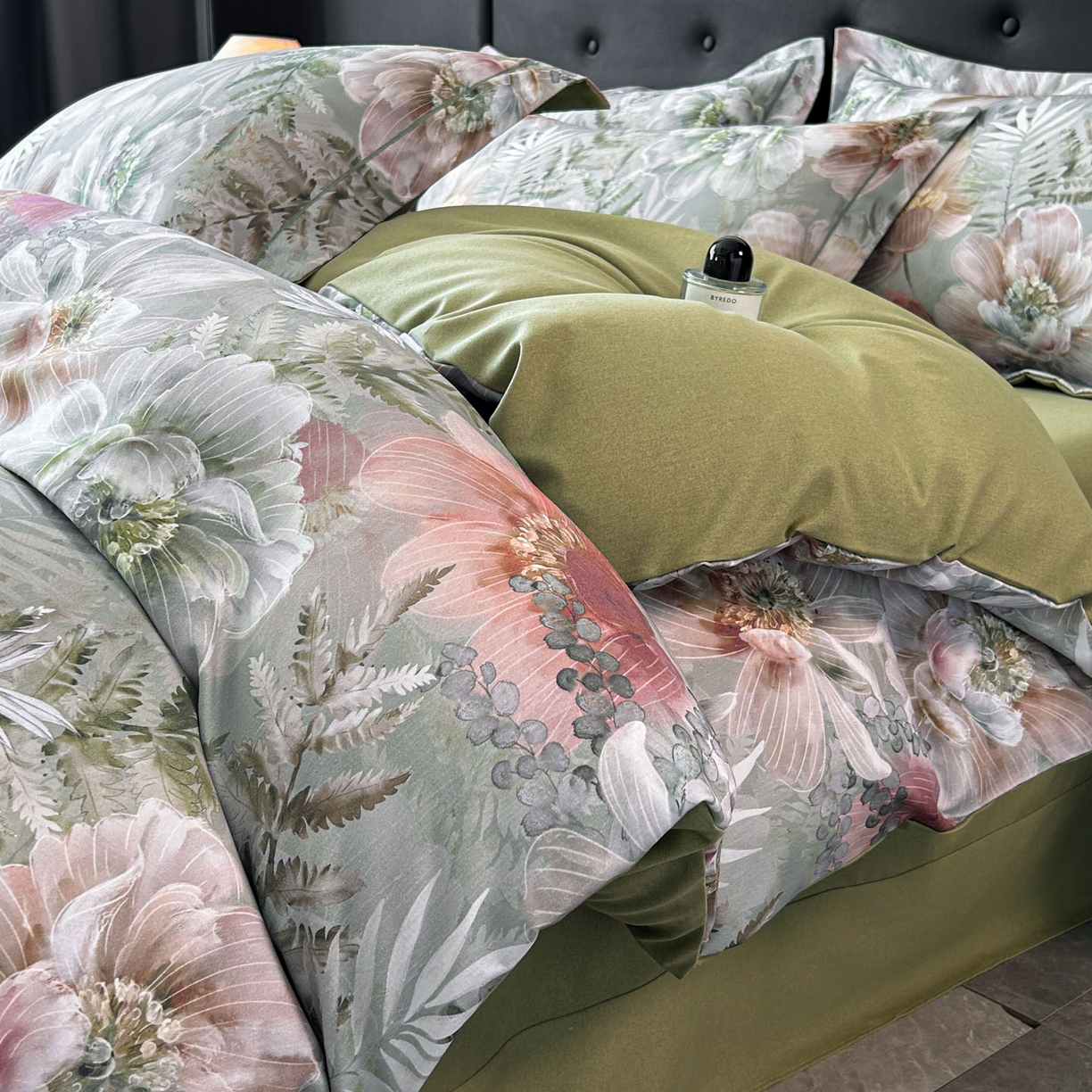 91家纺网 家纺一手货源 找家纺 玉海棠家纺 2025新款数码印花加厚全棉磨毛四件套 雨林绮梦