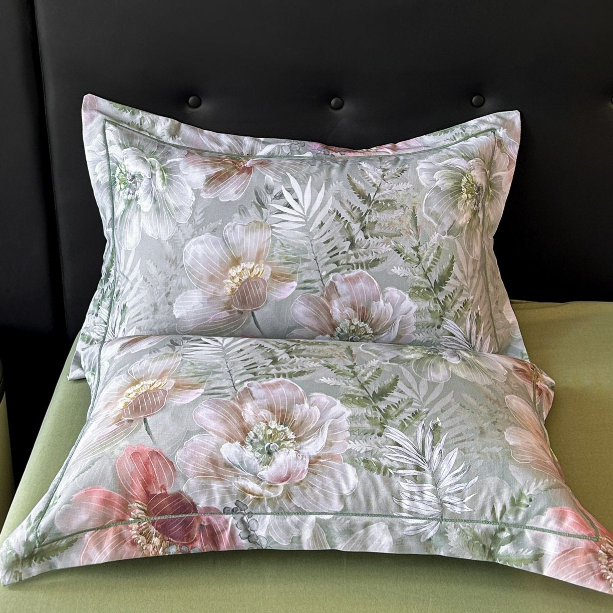 91家纺网 家纺一手货源 找家纺 玉海棠家纺 2025新款数码印花加厚全棉磨毛四件套 雨林绮梦