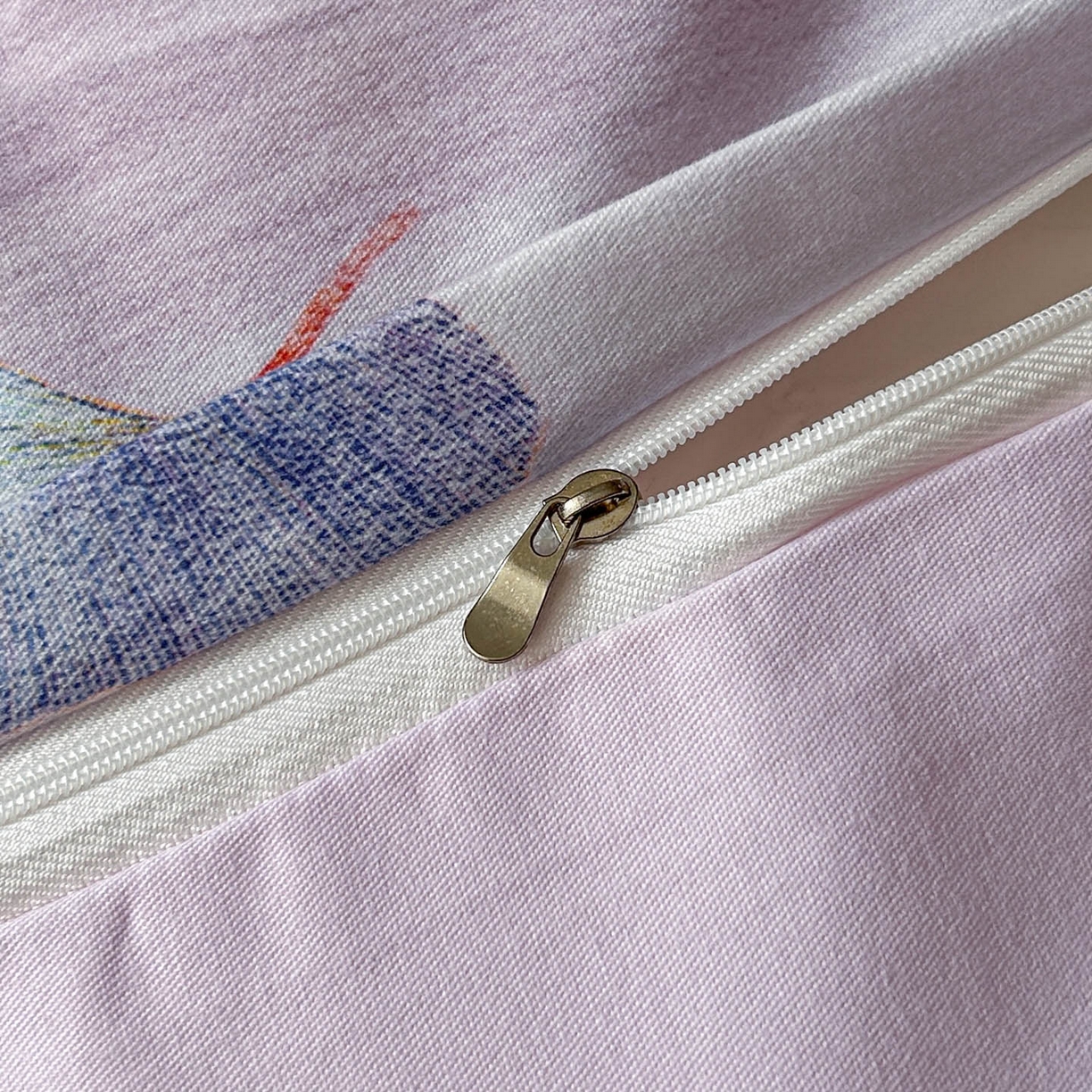 91家纺网 家纺一手货源 找家纺 玉海棠家纺 2025新款数码印花加厚全棉磨毛四件套 紫潭浮金