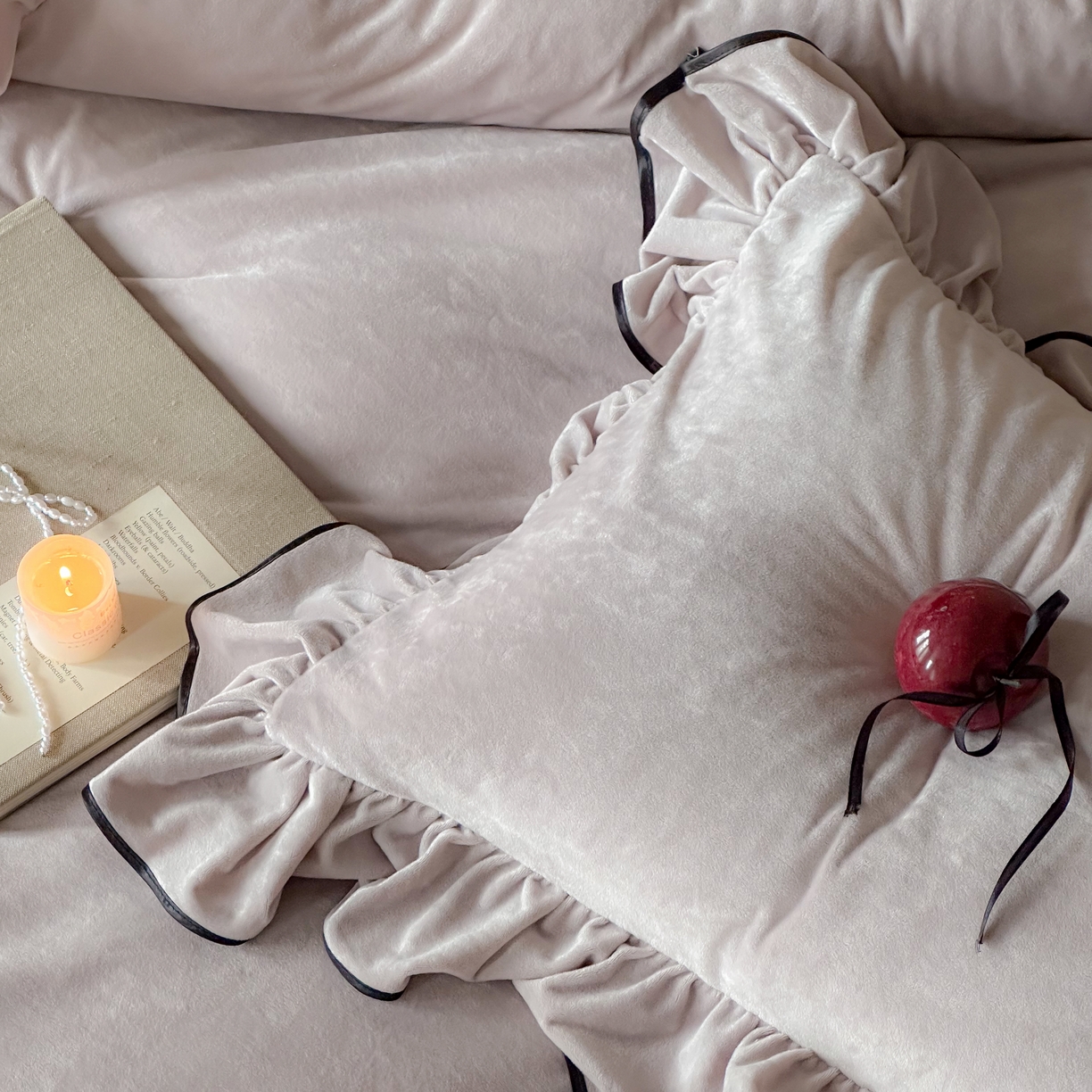 91家纺网 家纺一手货源 找家纺 ONE TWO ONE 121 2025新款轻奢新法式德芙绒宝宝绒婴儿绒短毛绒牛奶绒四件套床单被套（【提供买家秀】【会员-20】 平台控价券后不得低于318/338元） 戴安娜-缦紫