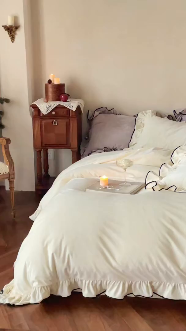 91家纺网 家纺一手货源 找家纺 （总）ONE TWO ONE 121 2025新款轻奢新法式德芙绒宝宝绒婴儿绒短毛绒牛奶绒四件套床单被套（【提供买家秀】【会员-20】 平台控价券后不得低于318/338元）