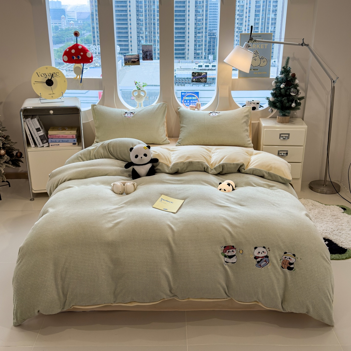 91家纺网 家纺一手货源 找家纺 （总）凯罗 2025秋冬牛奶绒绣花四件套