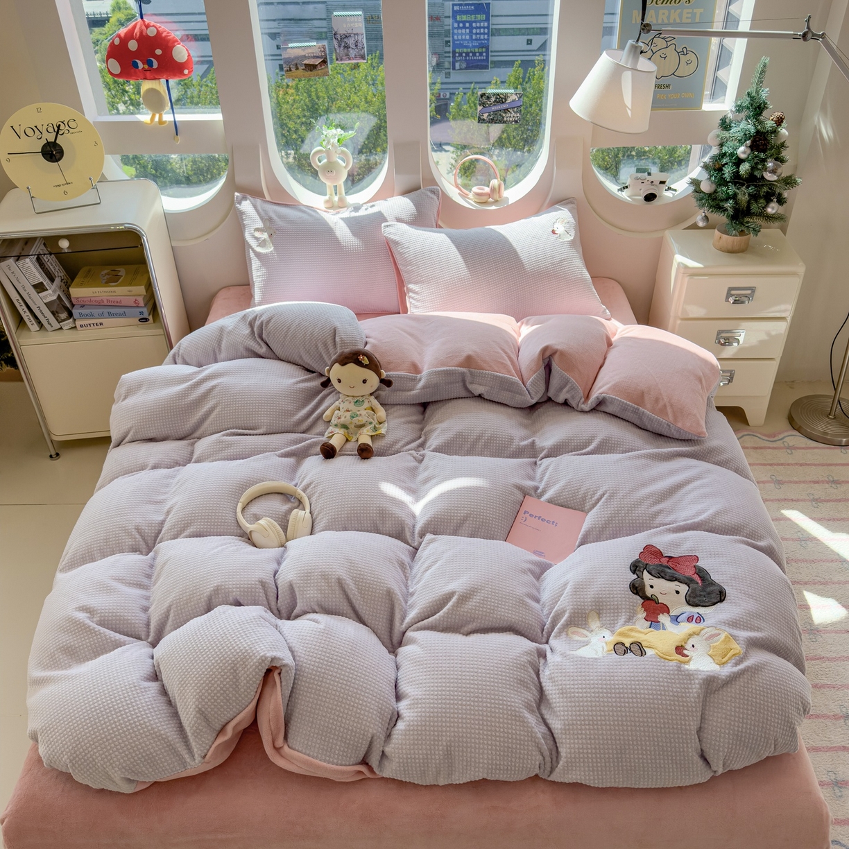 91家纺网 家纺一手货源 找家纺 （总）凯罗 2025秋冬牛奶绒绣花四件套