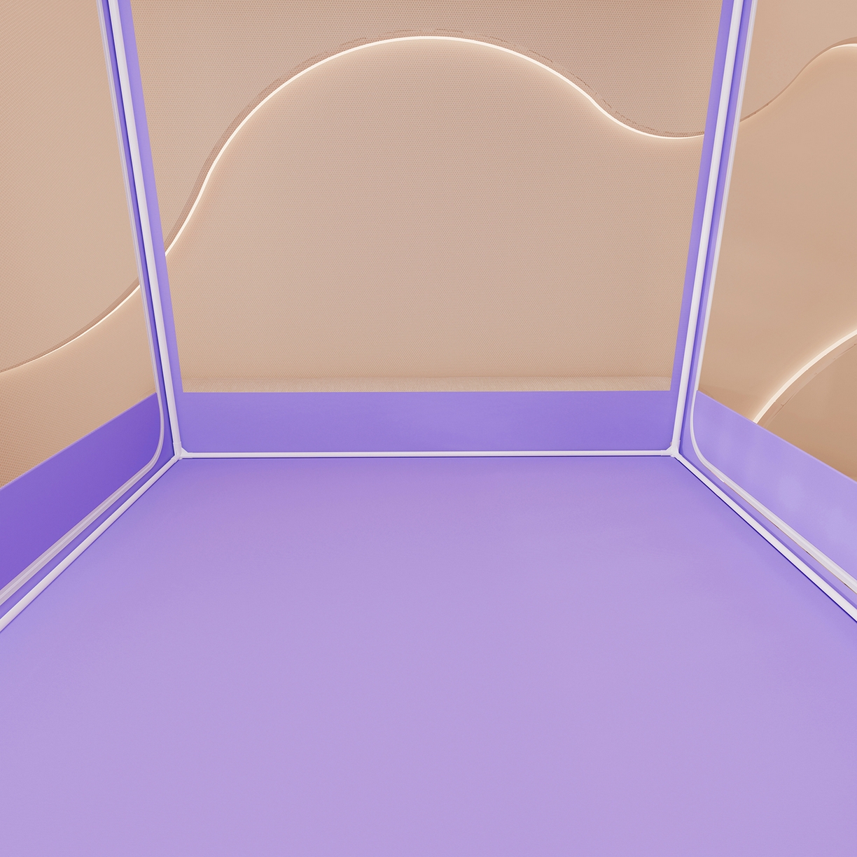 91家纺网 家纺一手货源 找家纺 浪幔纱蚊帐 2025新款卡通印花款夹棉蚊帐 花丛小兔