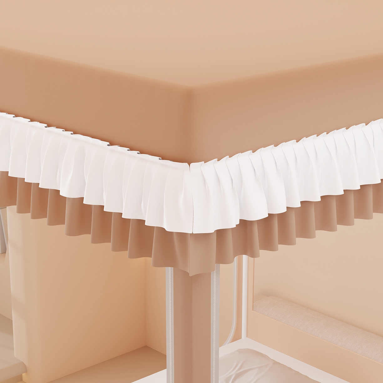 91家纺网 家纺一手货源 找家纺 浪幔纱蚊帐 2025新款卡通印花款夹棉蚊帐 森林灵狐