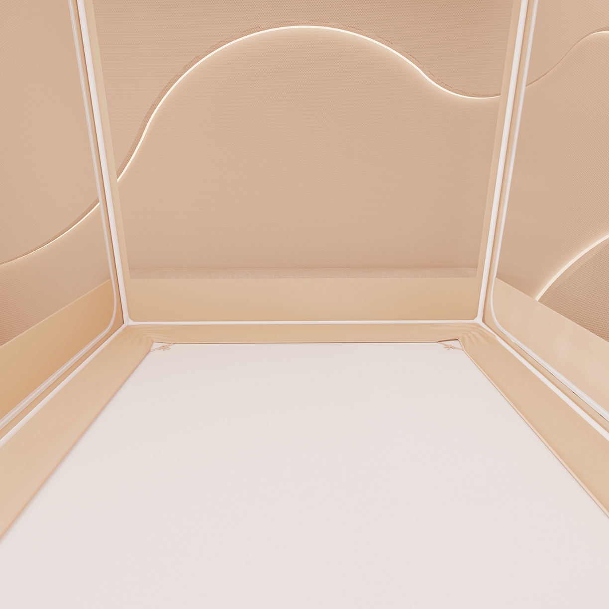 91家纺网 家纺一手货源 找家纺 浪幔纱蚊帐 2025新款卡通印花款夹棉蚊帐 森林灵狐