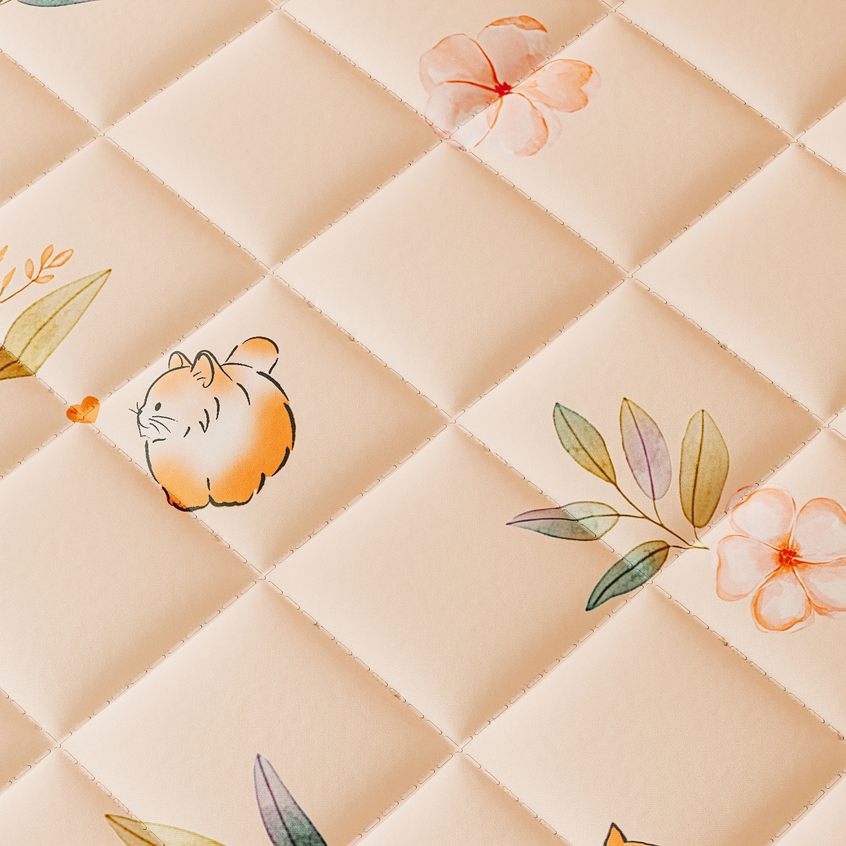 91家纺网 家纺一手货源 找家纺 浪幔纱蚊帐 2025新款卡通印花款夹棉蚊帐 森林灵狐