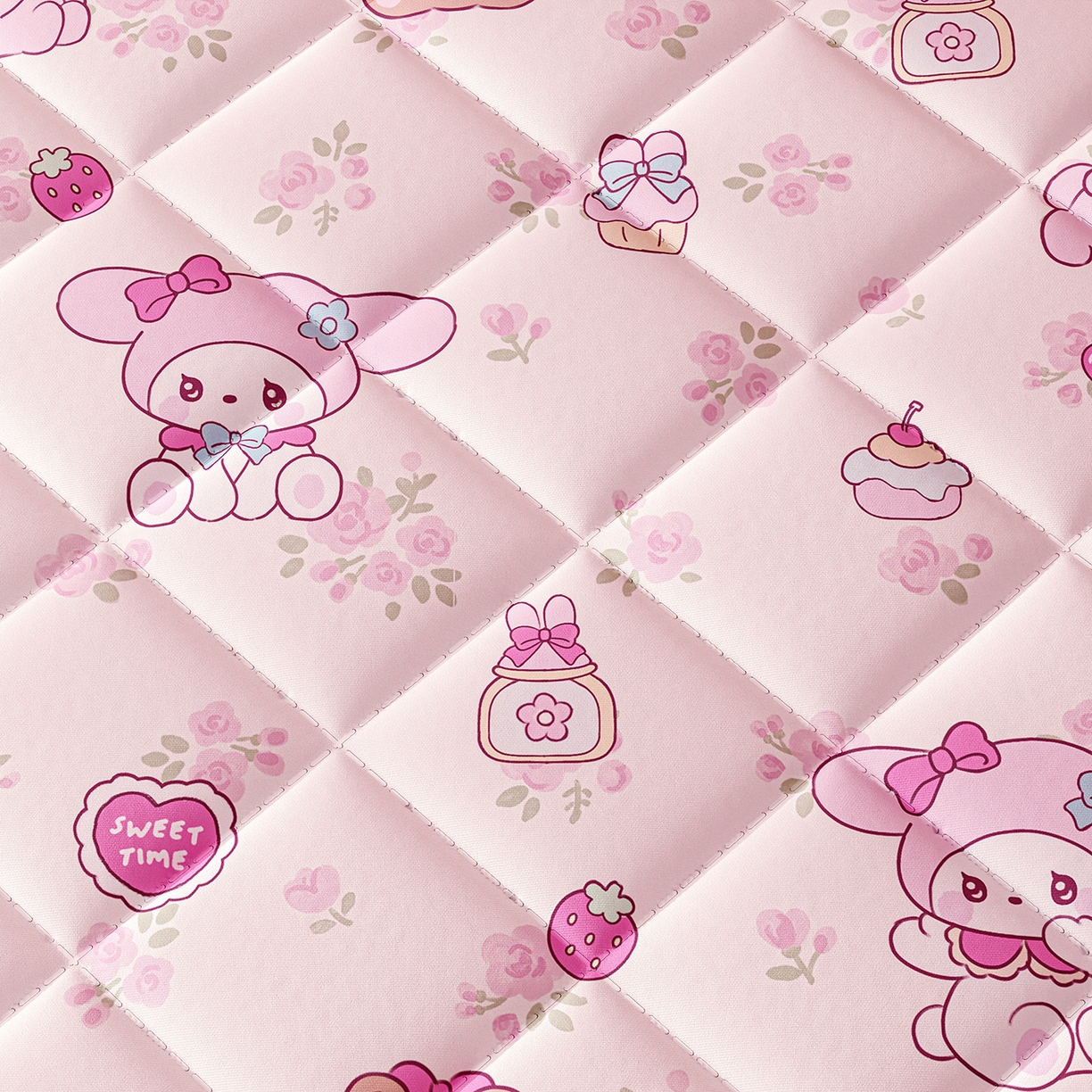 91家纺网 家纺一手货源 找家纺 浪幔纱蚊帐 2025新款卡通印花款夹棉蚊帐 甜心乐蒂