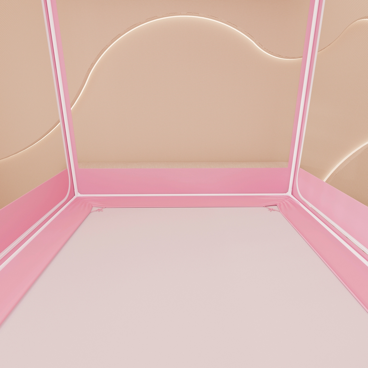 91家纺网 家纺一手货源 找家纺 浪幔纱蚊帐 2025新款卡通印花款夹棉蚊帐 甜心乐蒂