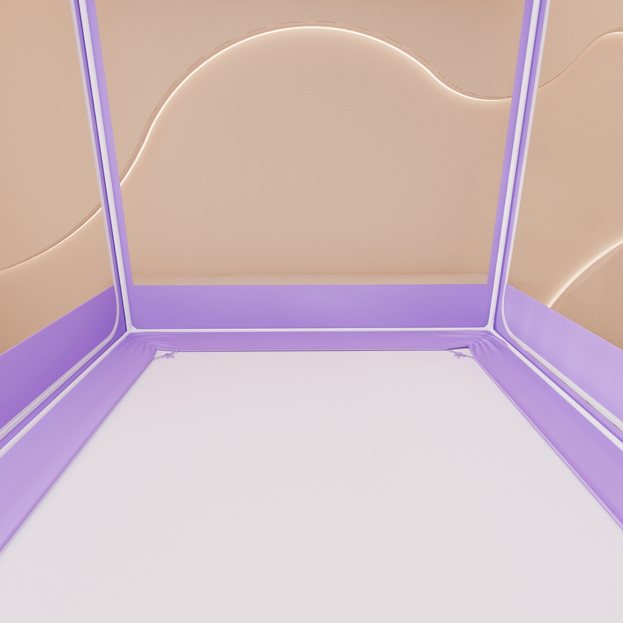 91家纺网 家纺一手货源 找家纺 浪幔纱蚊帐 2025新款卡通印花款夹棉蚊帐 甜心洛米