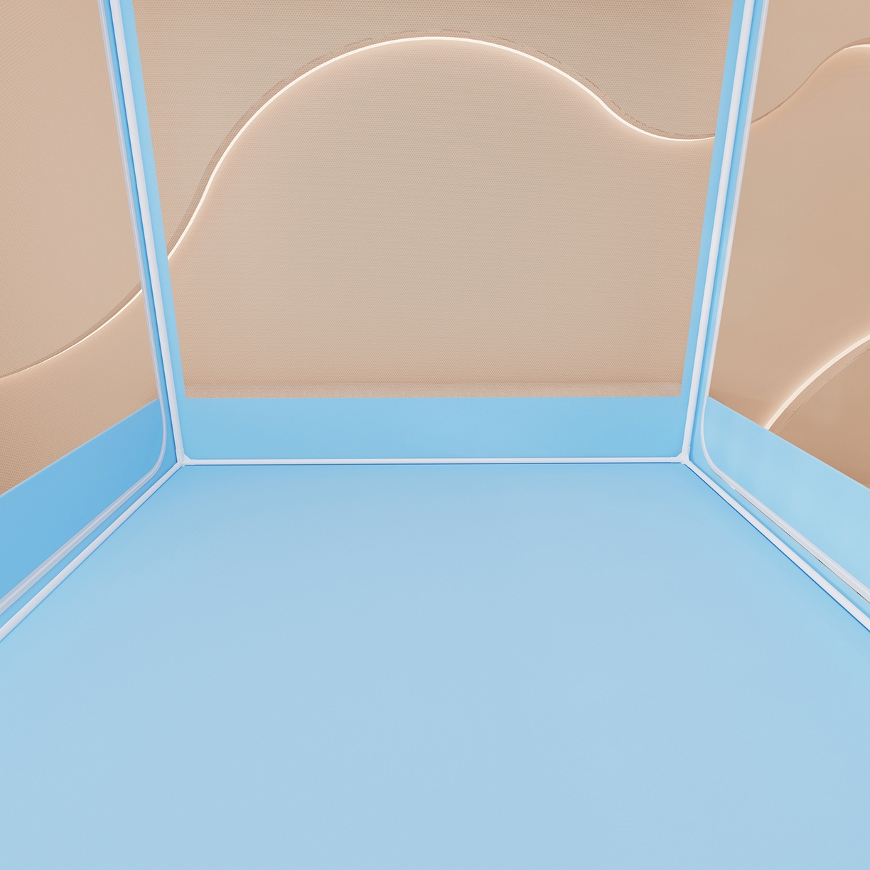 91家纺网 家纺一手货源 找家纺 浪幔纱蚊帐 2025新款卡通印花款夹棉蚊帐 星月小兔