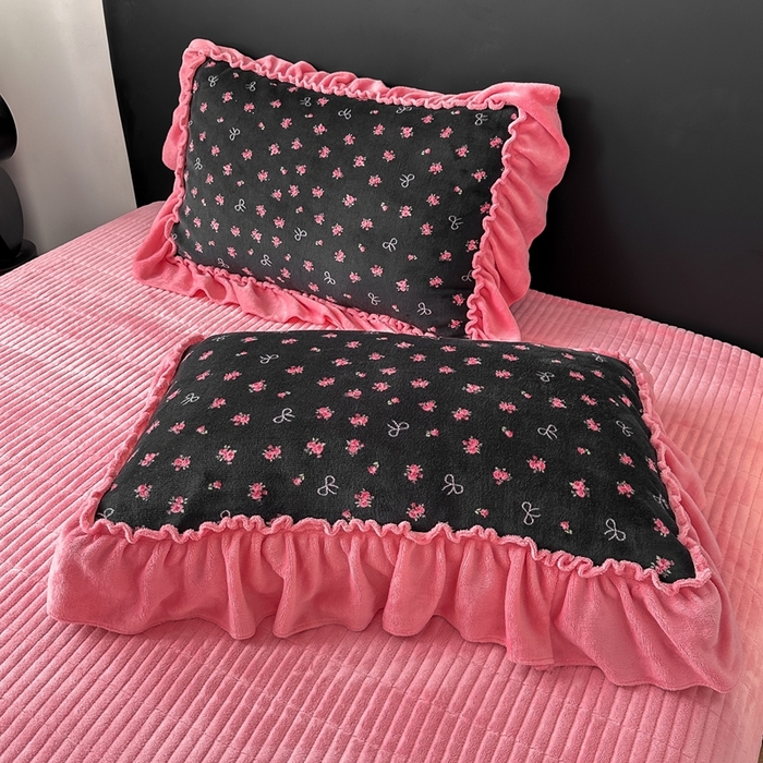 91家纺网 家纺一手货源 找家纺 （总）欧尚 2025新款法式大花边床盖四件套