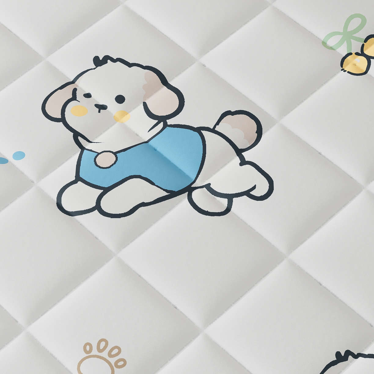 91家纺网 家纺一手货源 找家纺 浪幔纱蚊帐 2025新款卡通印花款夹棉蚊帐 幸运狗