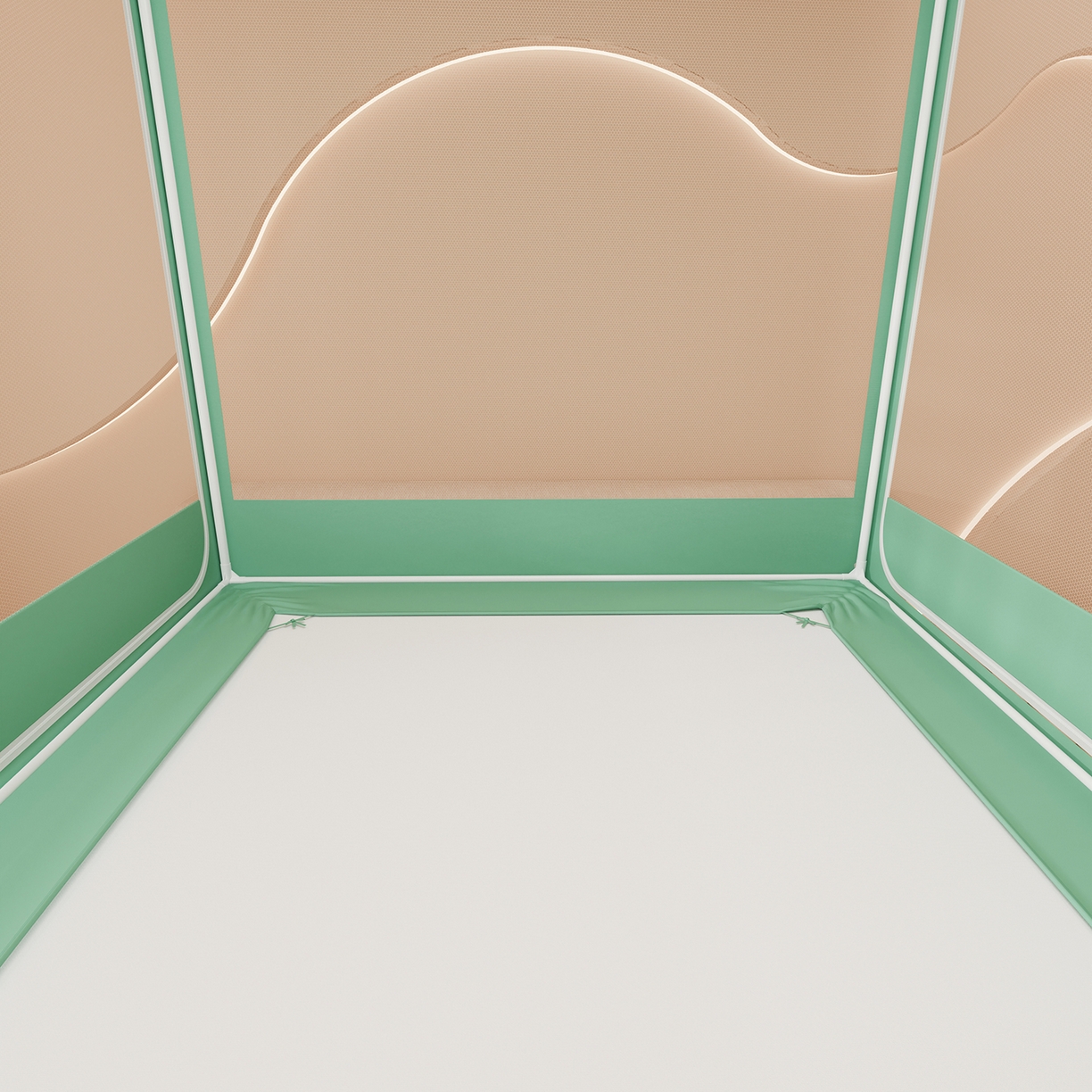 91家纺网 家纺一手货源 找家纺 浪幔纱蚊帐 2025新款卡通印花款夹棉蚊帐 幸运狗