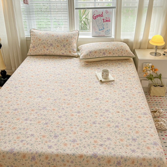 91家纺网 家纺一手货源 找家纺 羽爱家纺2025全棉13372新疆棉花床盖三件套 花甜