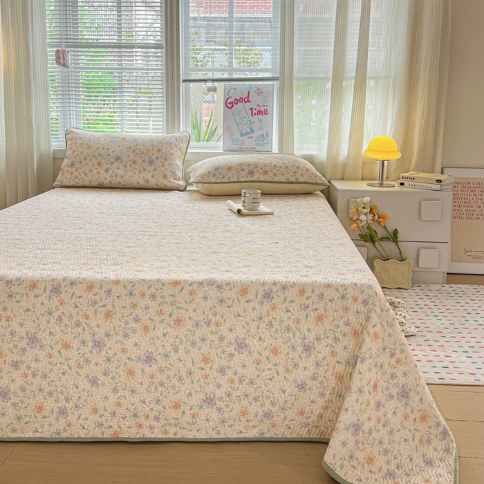 91家纺网 家纺一手货源 找家纺 羽爱家纺2025全棉13372新疆棉花床盖三件套 花甜