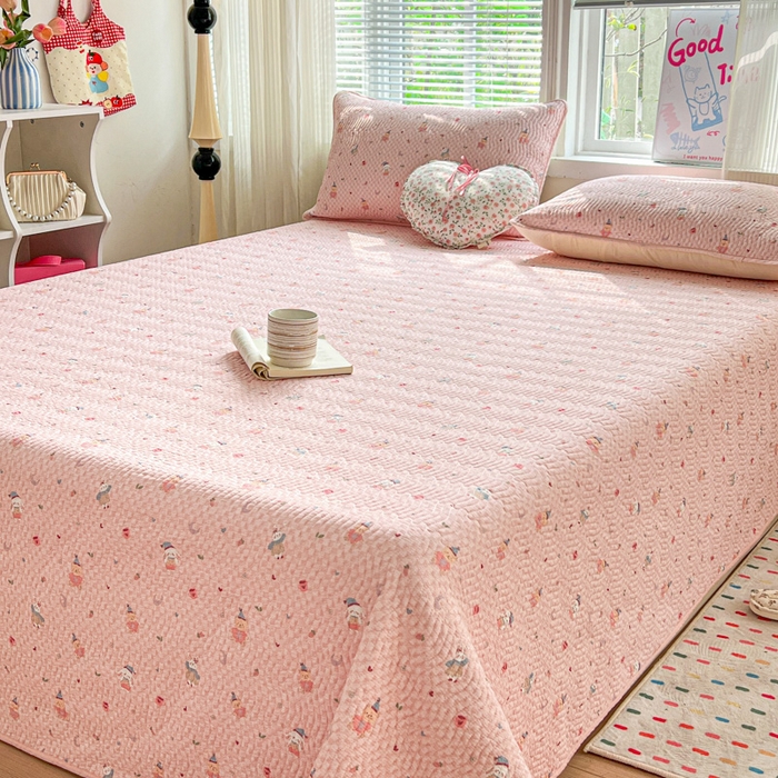 91家纺网 家纺一手货源 找家纺 羽爱家纺2025全棉13372新疆棉花床盖三件套 精灵乐园